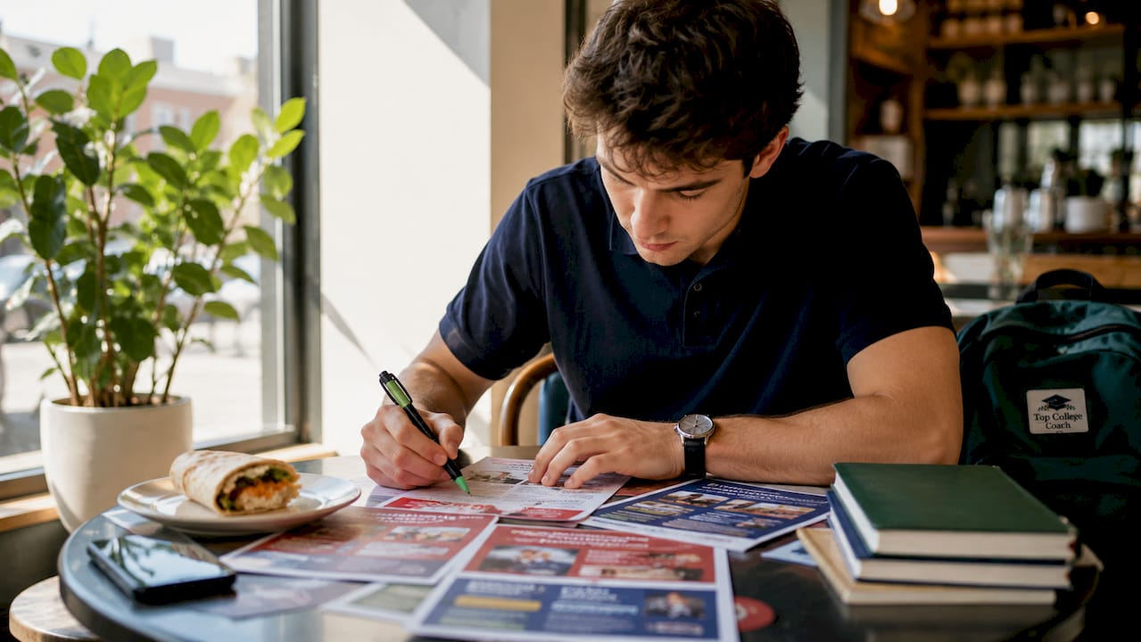 Student marking UPenn application deadline on calendar
