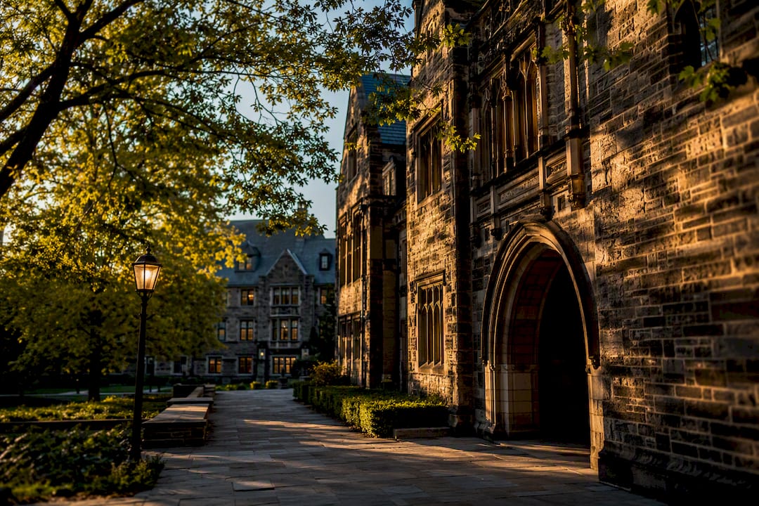Historic Princeton University tour area outdoors