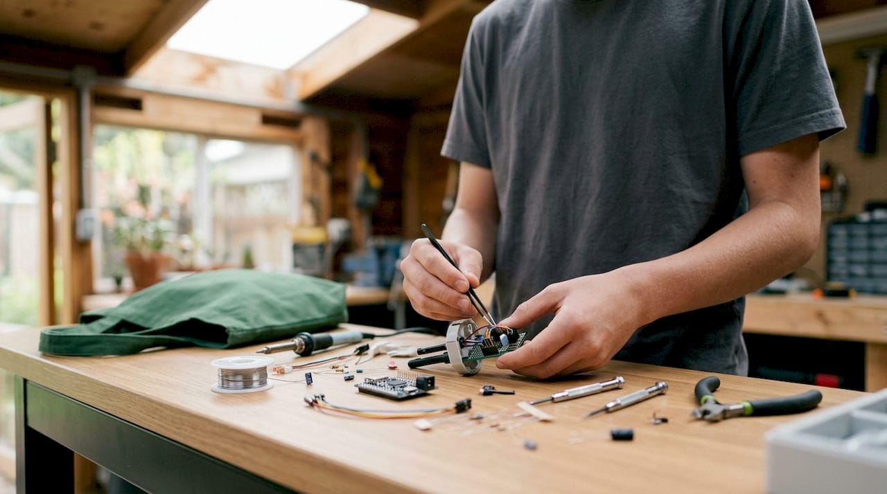 Hands assembling science monitoring device
