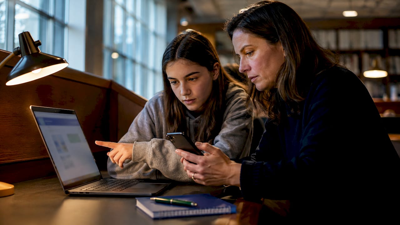 Parent and student reviewing scholarship deadlines