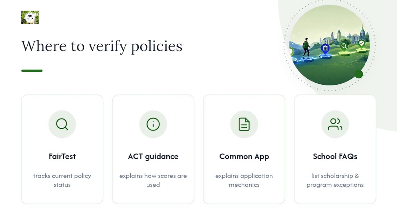 Where to Verify Your School's Exact Policy — overview diagram