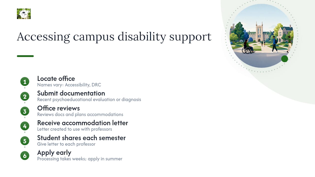 Getting Support Once You're on Campus — overview diagram