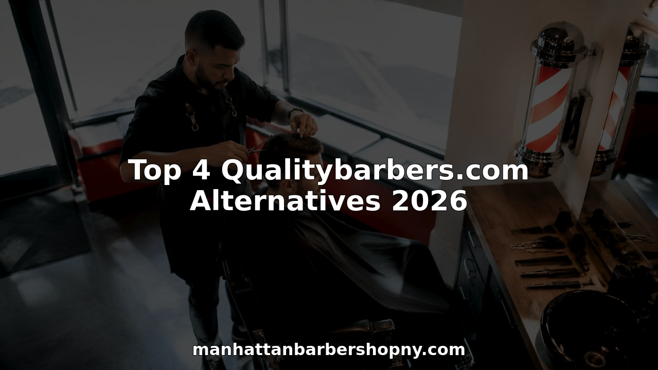 Man receiving haircut at upscale Manhattan barbershop