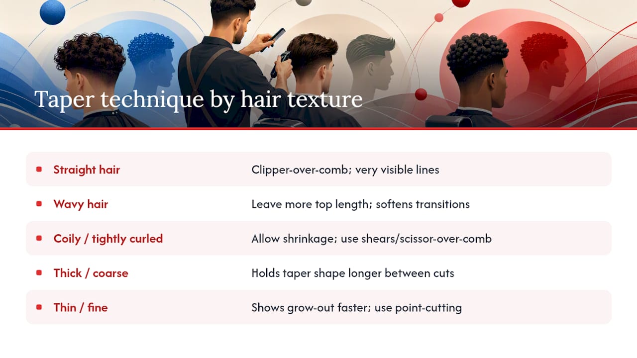 Ethnic Hair Textures Change the Taper Technique — overview diagram