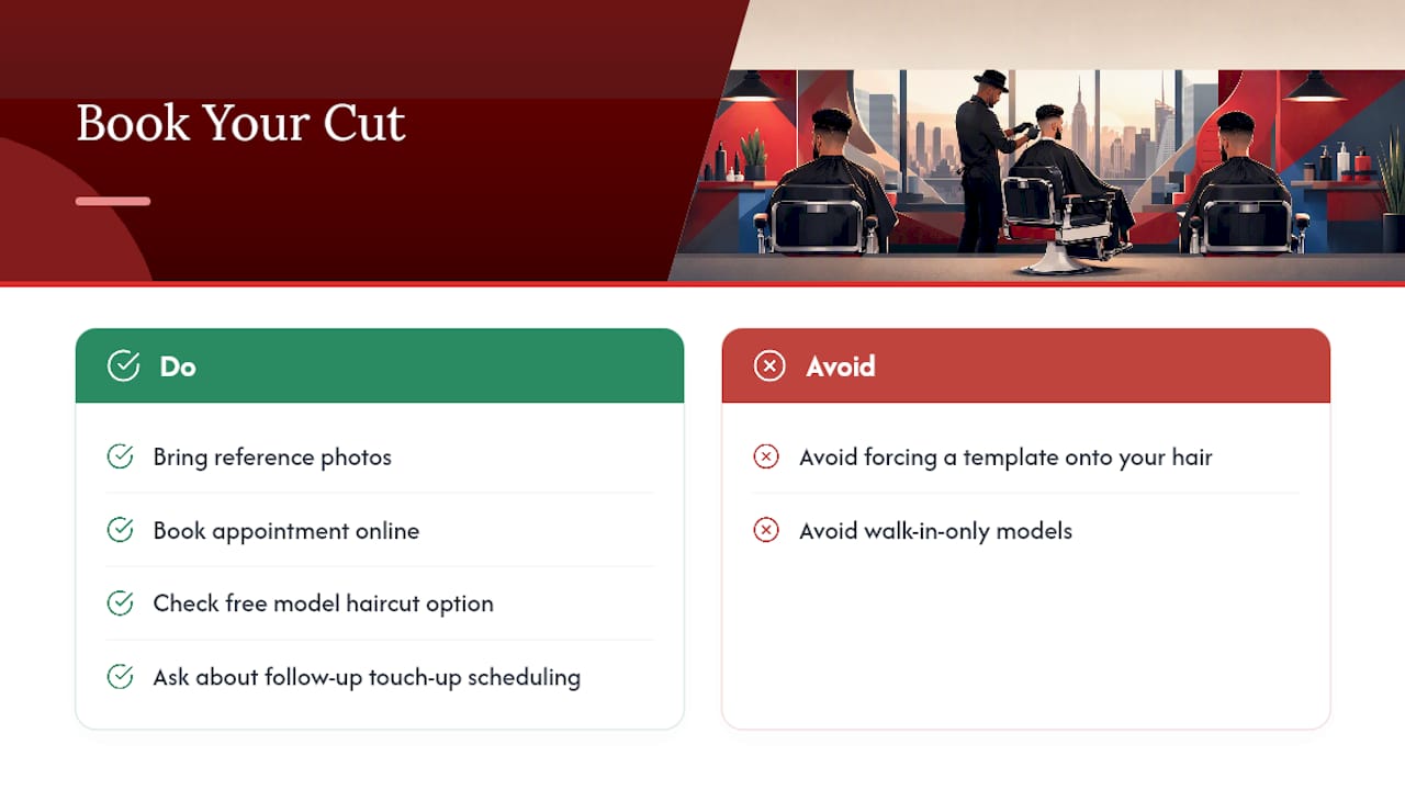 Book Your Cut at Manhattan Barbershop — overview diagram