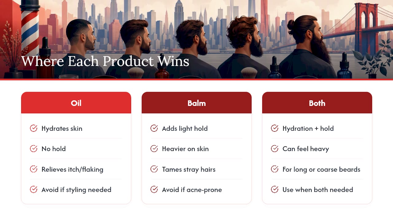 Where Each Product Wins (and Where It Falls Short) — overview diagram