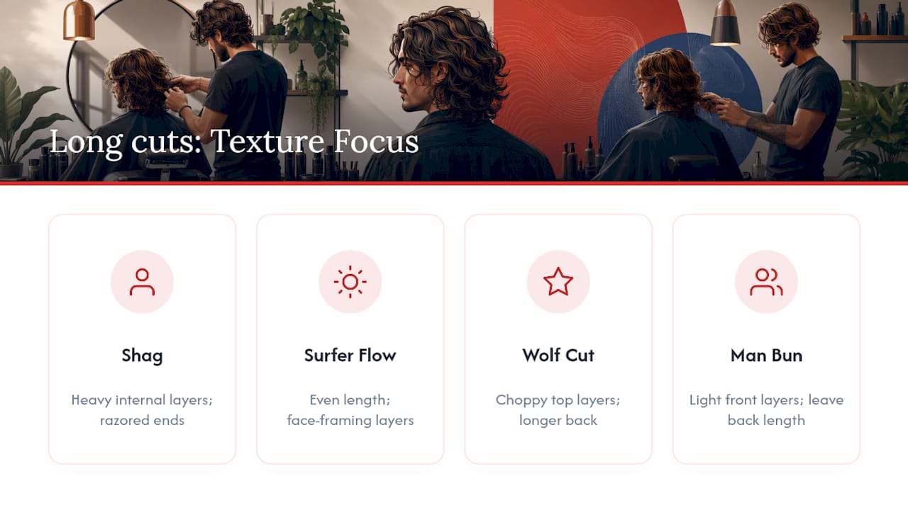 Long cuts: texture takes center stage — overview diagram