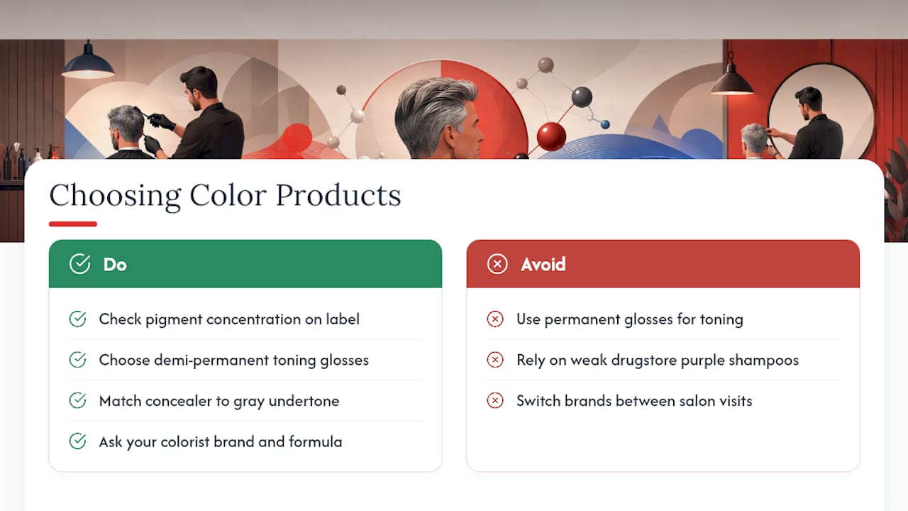 How Do You Choose Hair Color Products for Salt-and-Pepper Blending? — overview diagram