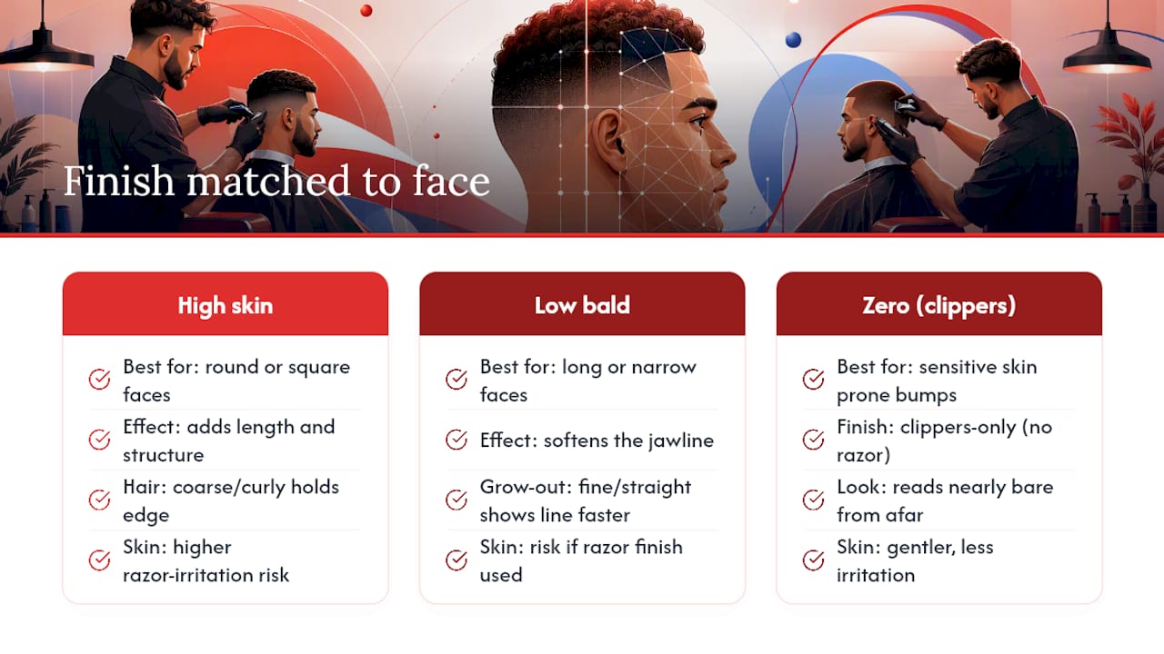 Matching the Finish to Your Face, Skin, and Lifestyle — overview diagram
