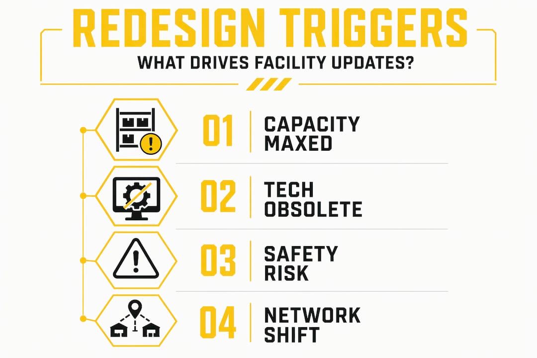 Infographic: key triggers for distribution center redesign