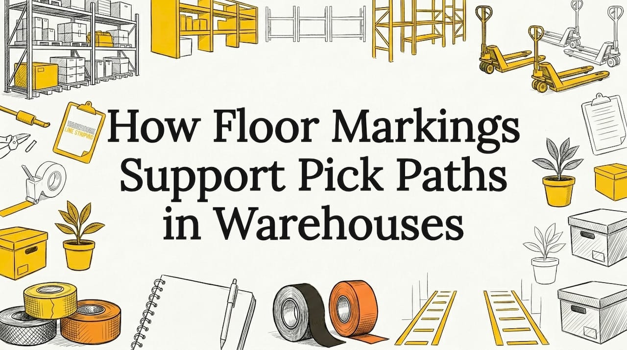 How Floor Markings Support Pick Paths in Warehouses