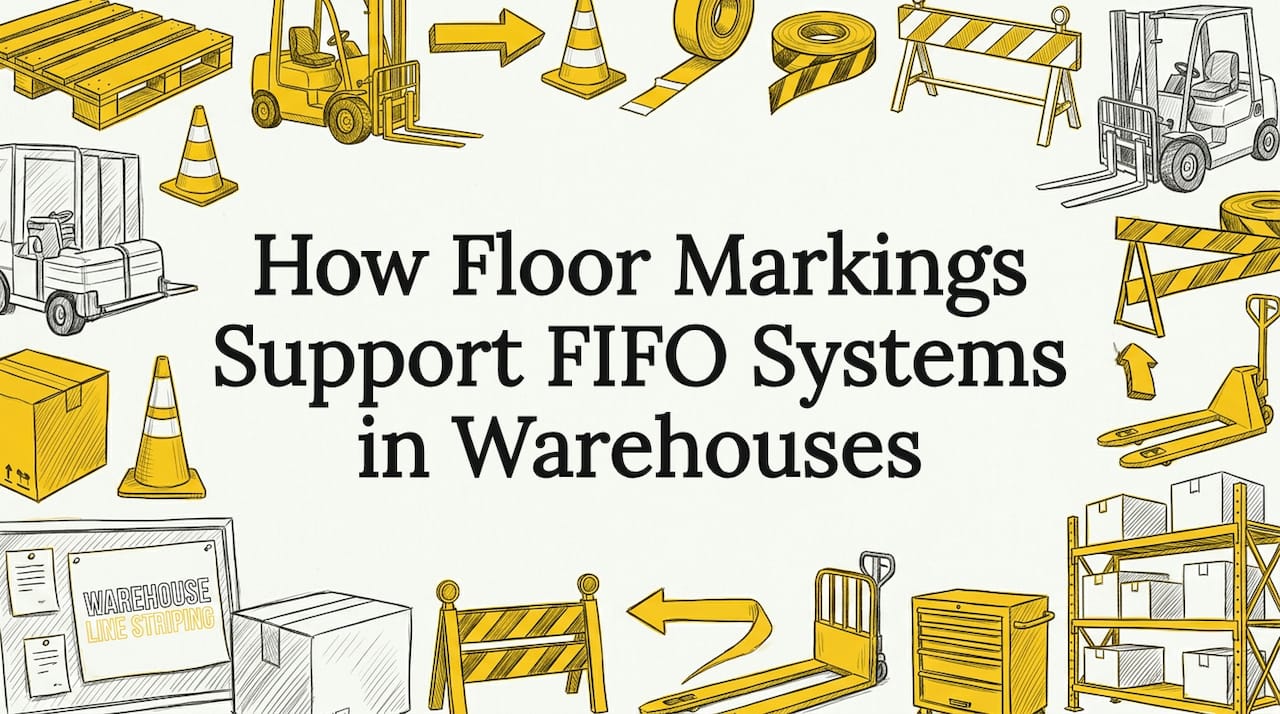 How Floor Markings Support FIFO Systems in Warehouses