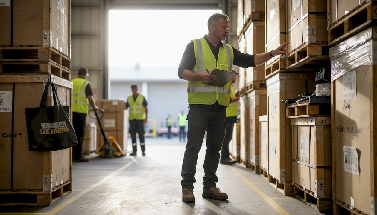 Warehouse manager planning inventory slotting
