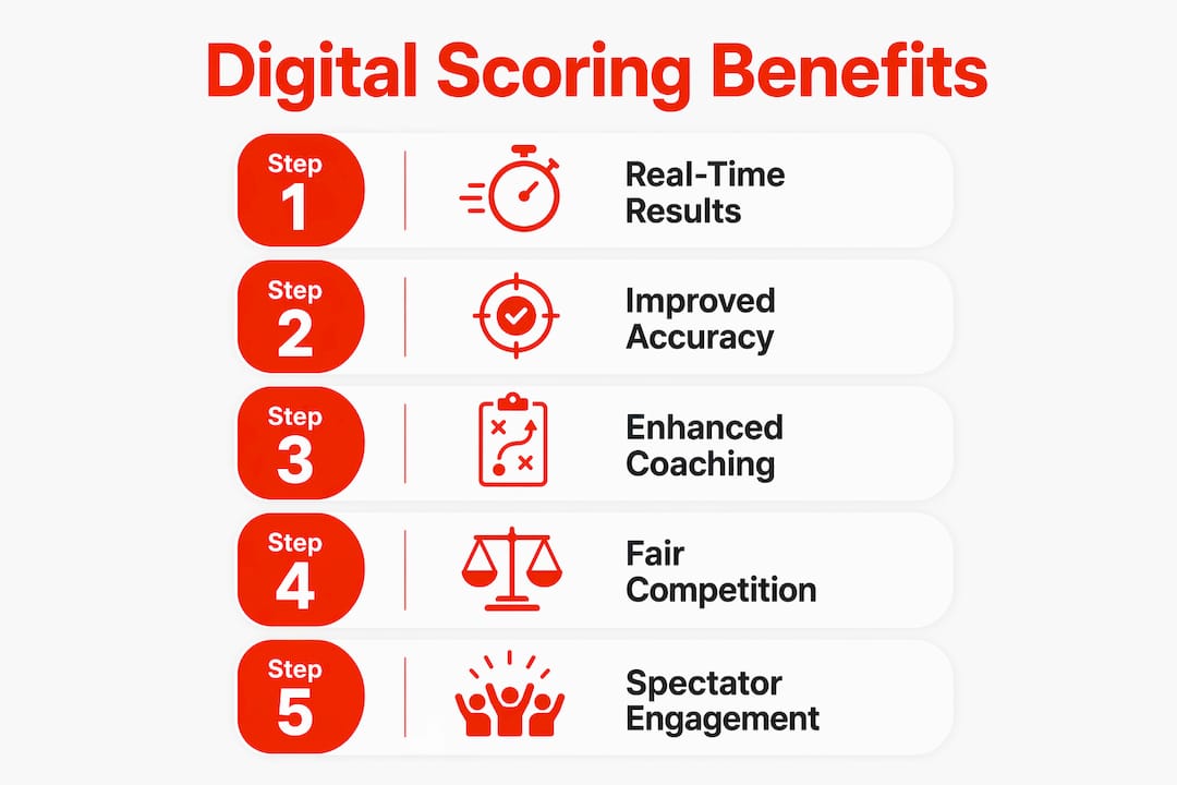 Infographic showing benefits of digital scoring