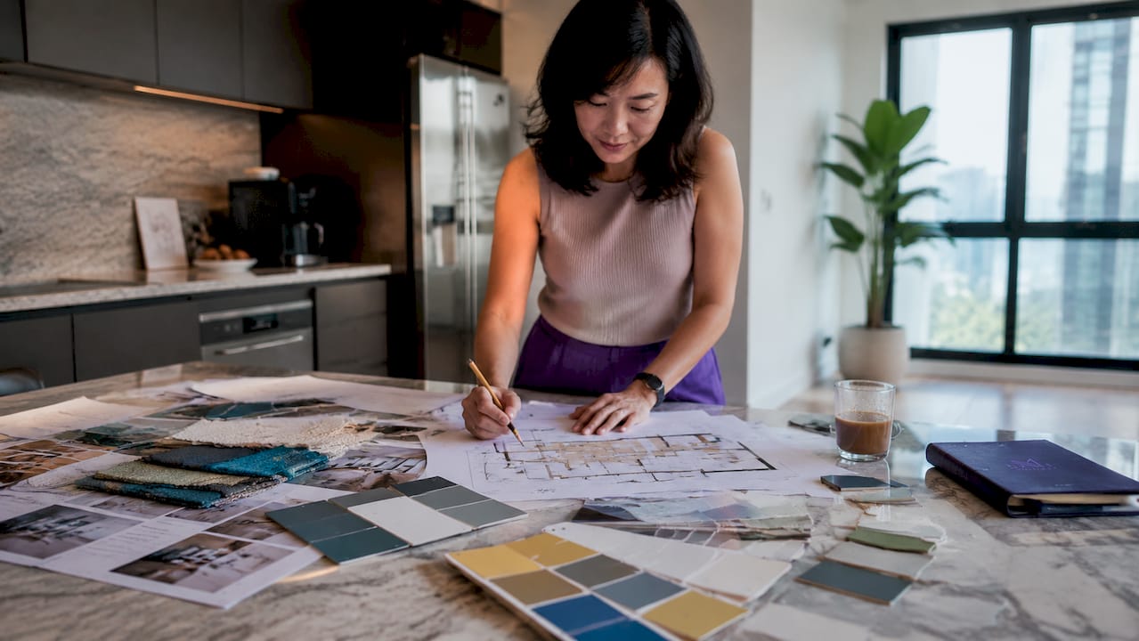 Singapore homeowner planning new interior design