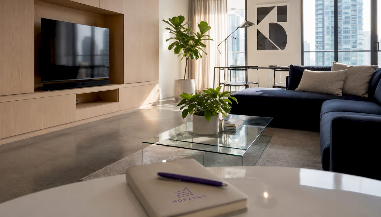 Singapore home with combined custom and ready-made furniture
