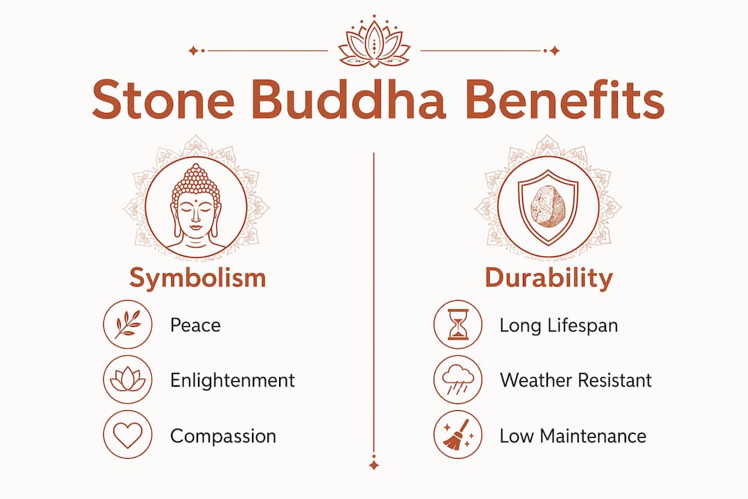 Infographic comparing symbolism and durability benefits