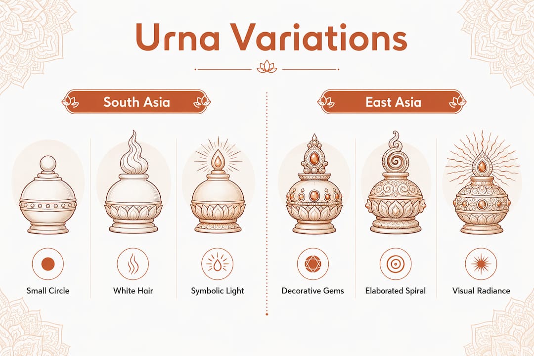 Infographic illustrating urna variations by region