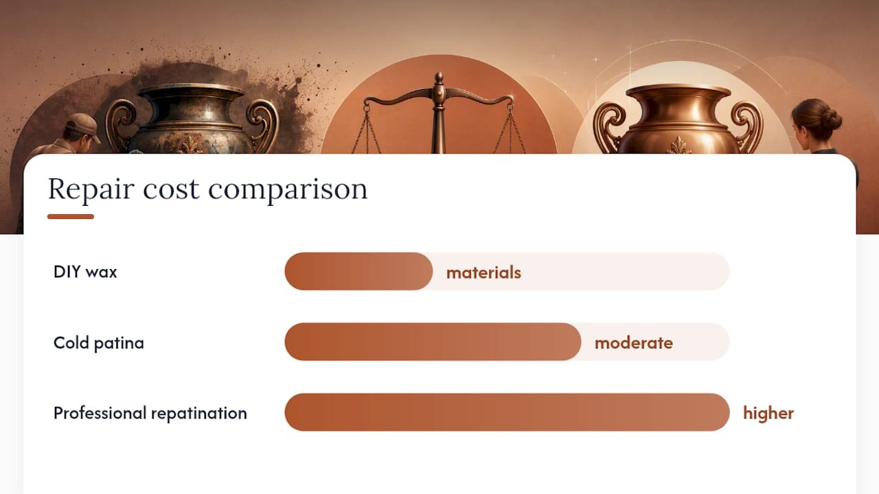 Comparison of bronze repair methods