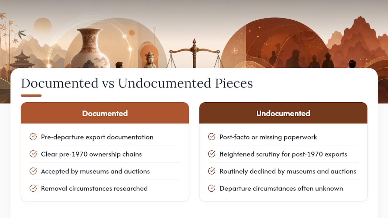 Legal and Ethical Considerations When Trading Rare Asian Pieces — overview diagram