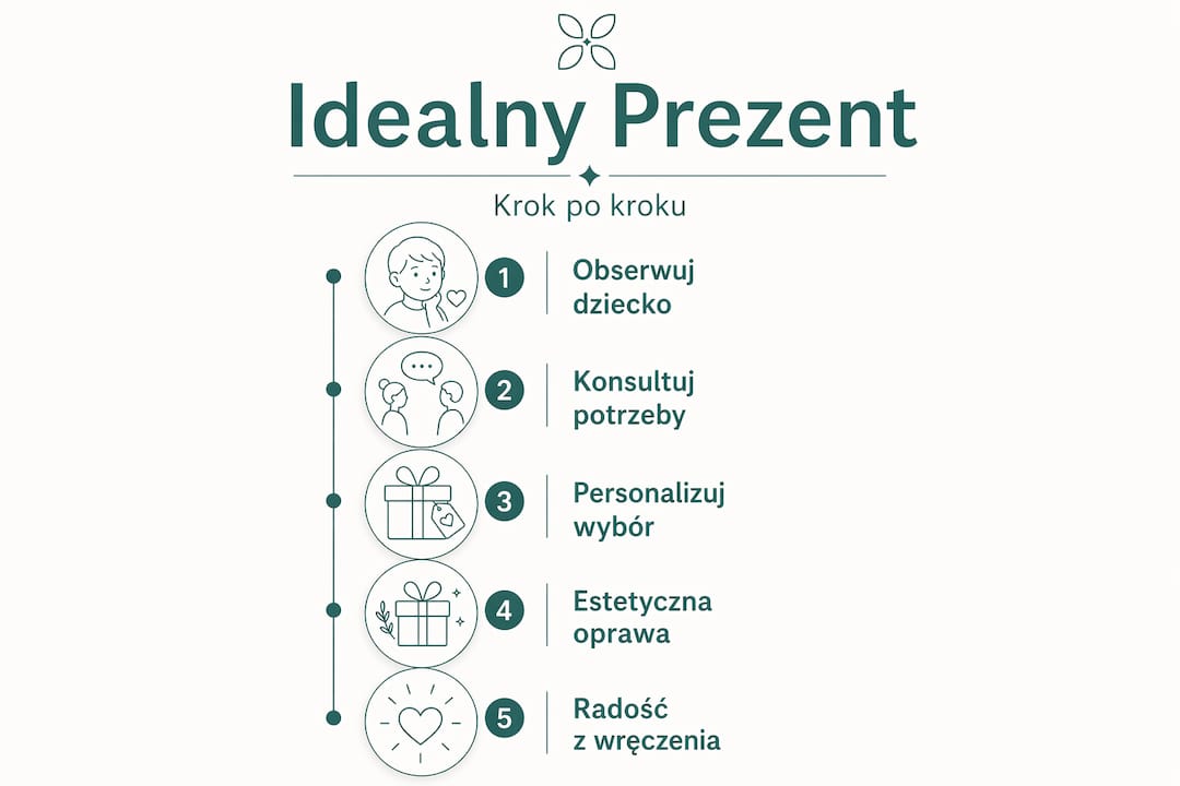 Infografika: jak łatwo i skutecznie wybrać idealny prezent – praktyczny przewodnik krok po kroku