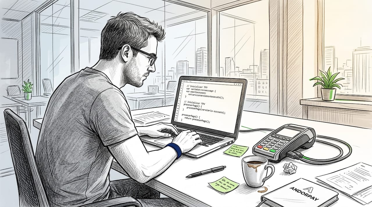 Pruebas de integración del SDK con el TPV a cargo de un ingeniero en la oficina