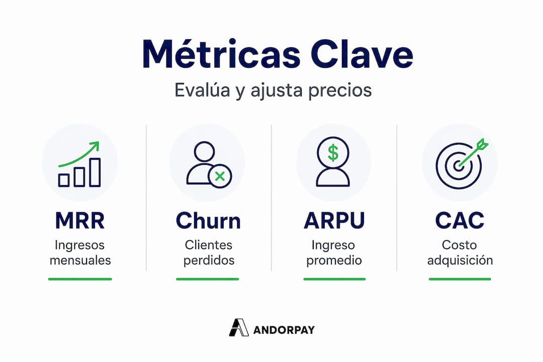Infografía con los principales indicadores para analizar precios de suscripciones