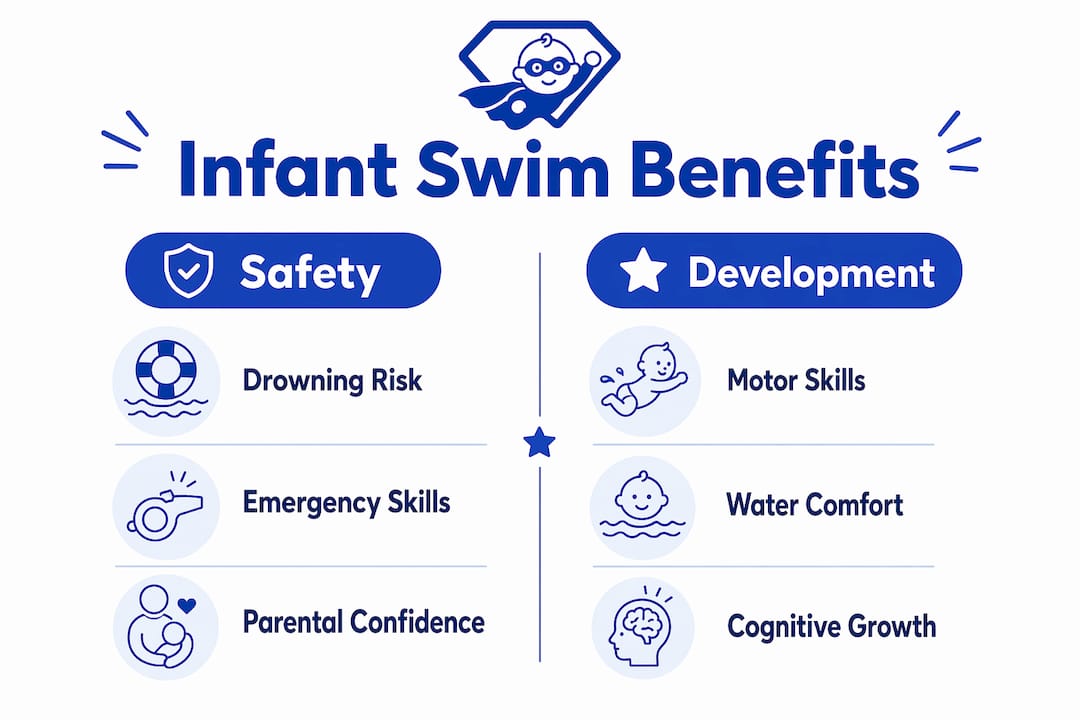 Infographic comparing safety and developmental benefits