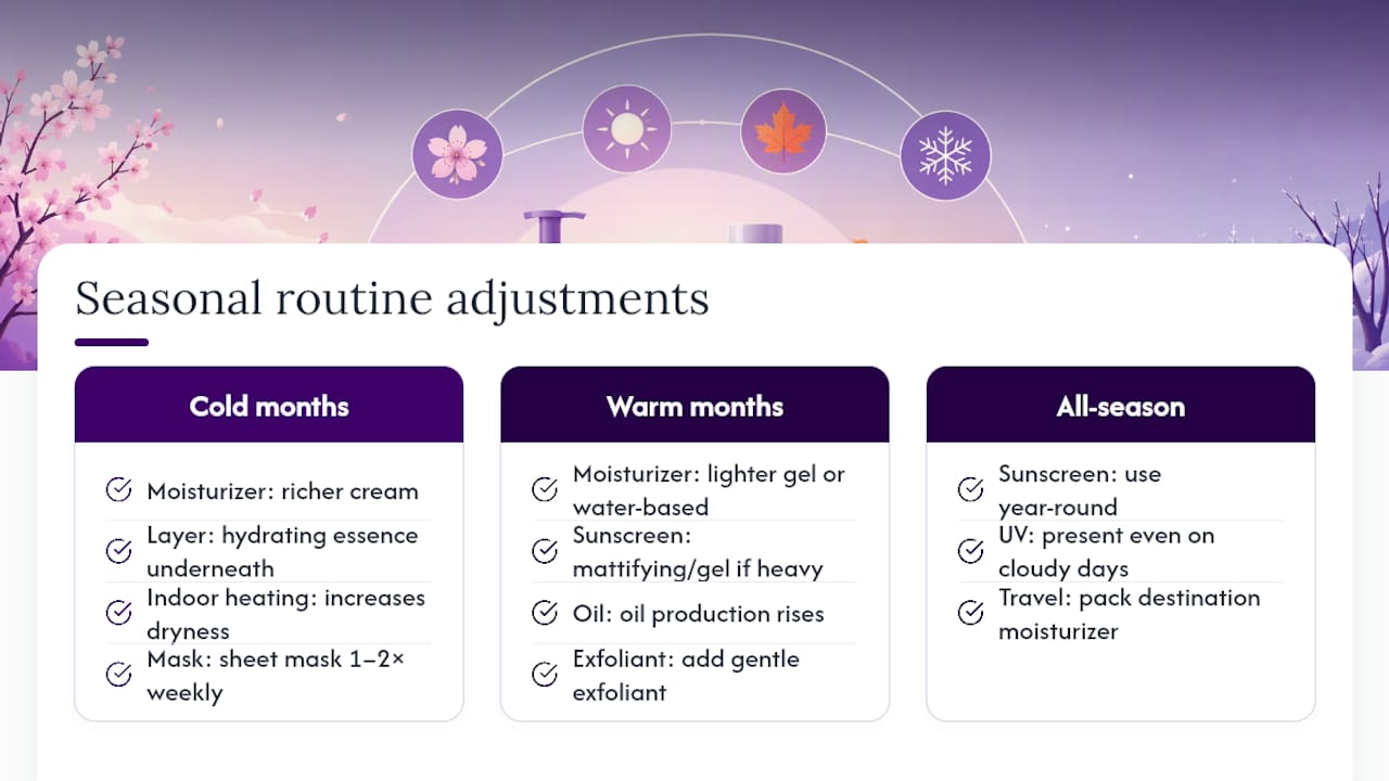 How Do You Adjust Your Routine for the Seasons? — overview diagram