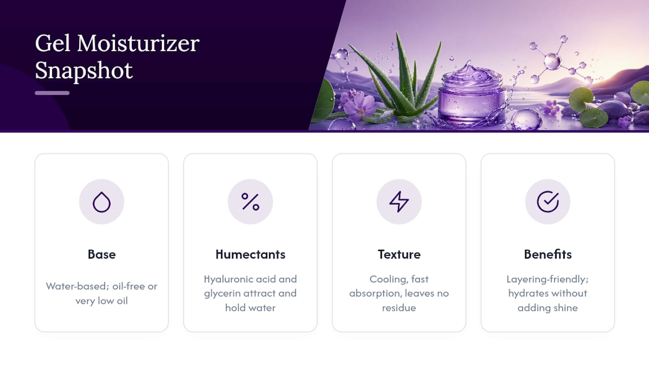 What Is a Gel Moisturizer? — overview diagram