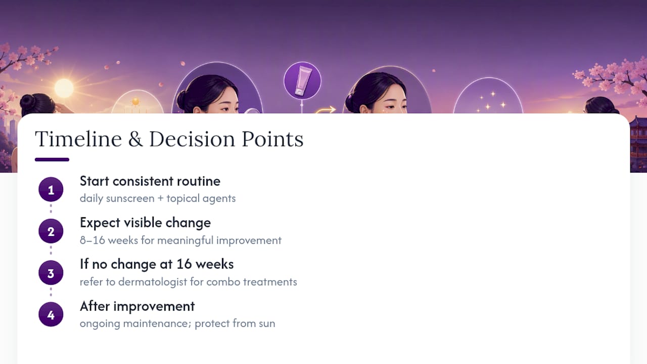 How Long Does It Take Korean Skincare to Fade Melasma? — overview diagram
