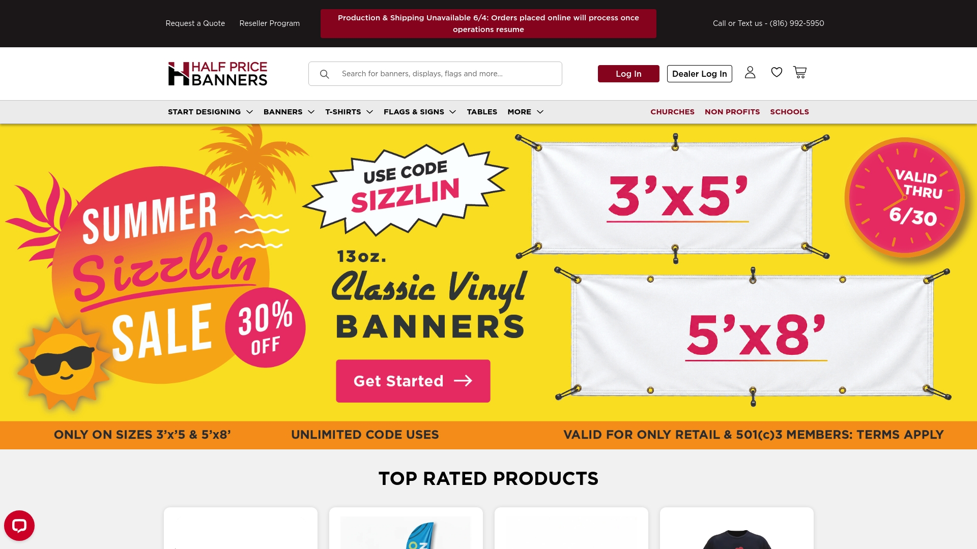 https://halfpricebanners.com