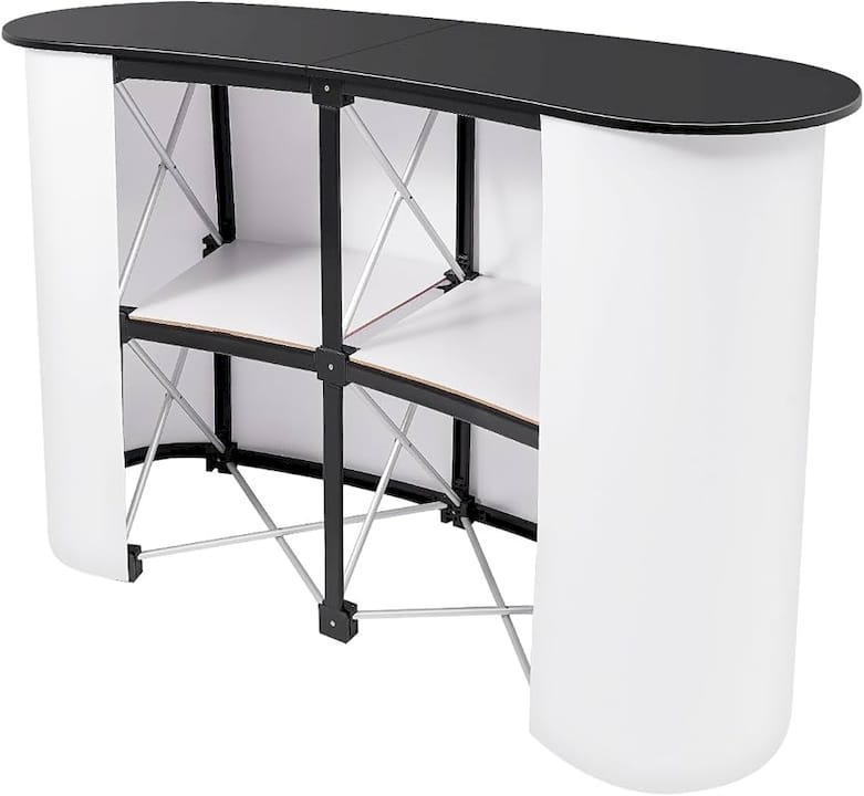 Amazon.com: LOYALHEARTDY Portable Tradeshow Podium Table Podium ...
