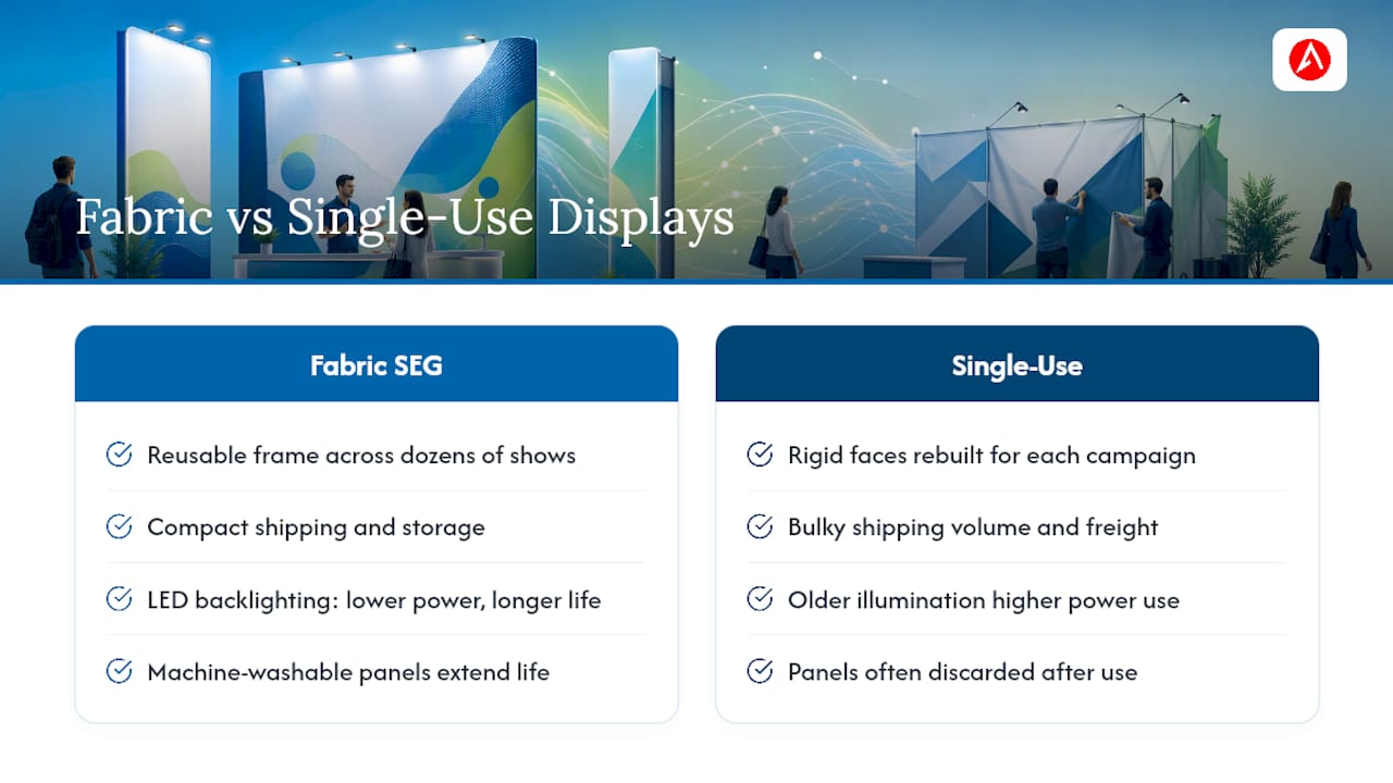 Are Fabric Lightbox Displays a Sustainable Choice? — overview diagram
