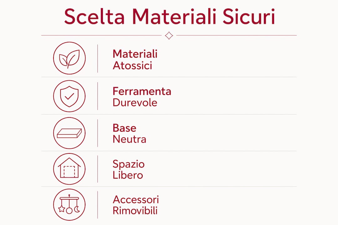 Infografica: come scegliere materiali sicuri e organizzare al meglio la cameretta dei bambini