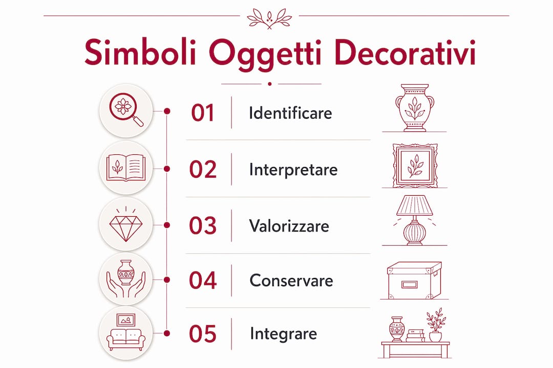 Guida illustrata ai passaggi per interpretare i simboli decorativi