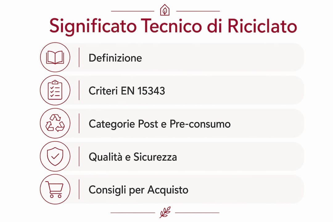 Infografica: che cosa significa davvero 'riciclato' dal punto di vista tecnico e ambientale