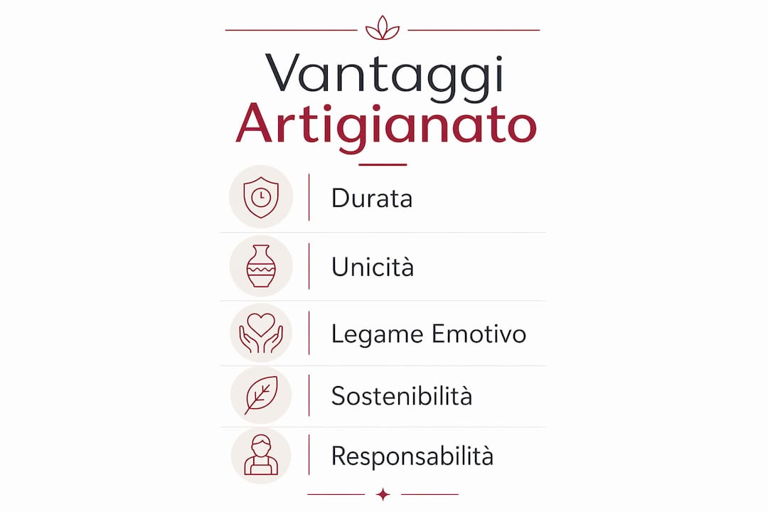 Infografica: perché scegliere oggetti artigianali per la tua casa