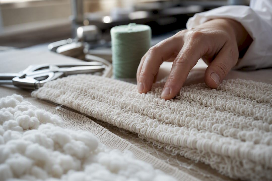 Fibre di cotone e anelli di spugna
