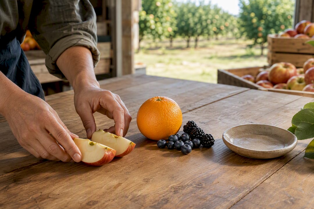 Apple citrus and berries containing pectin