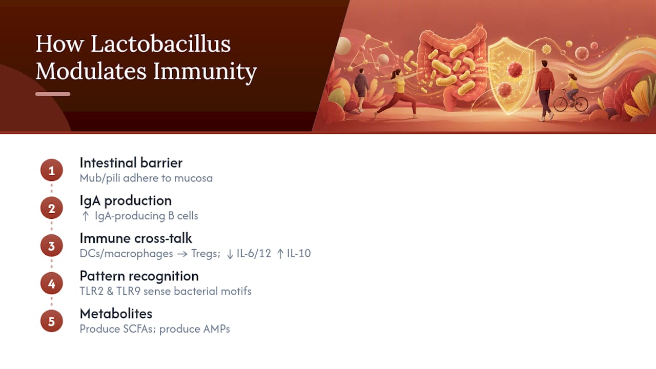 How Does Lactobacillus Actually Change Immune Function? — overview diagram