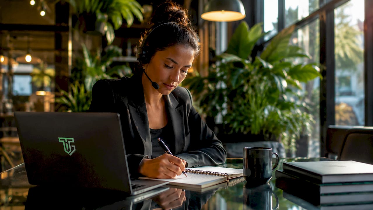 Solo trader taking notes during community session