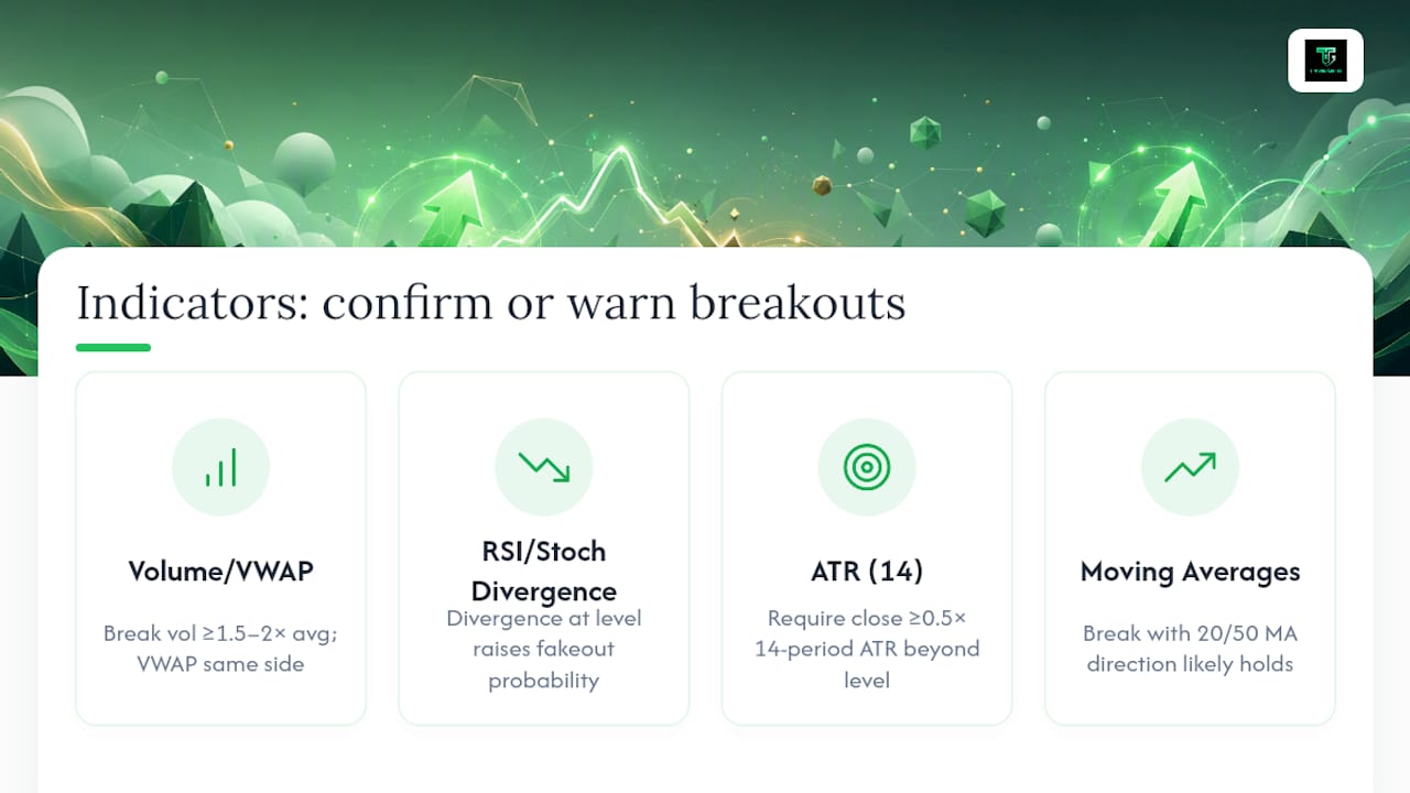 Diagram comparing breakout indicators