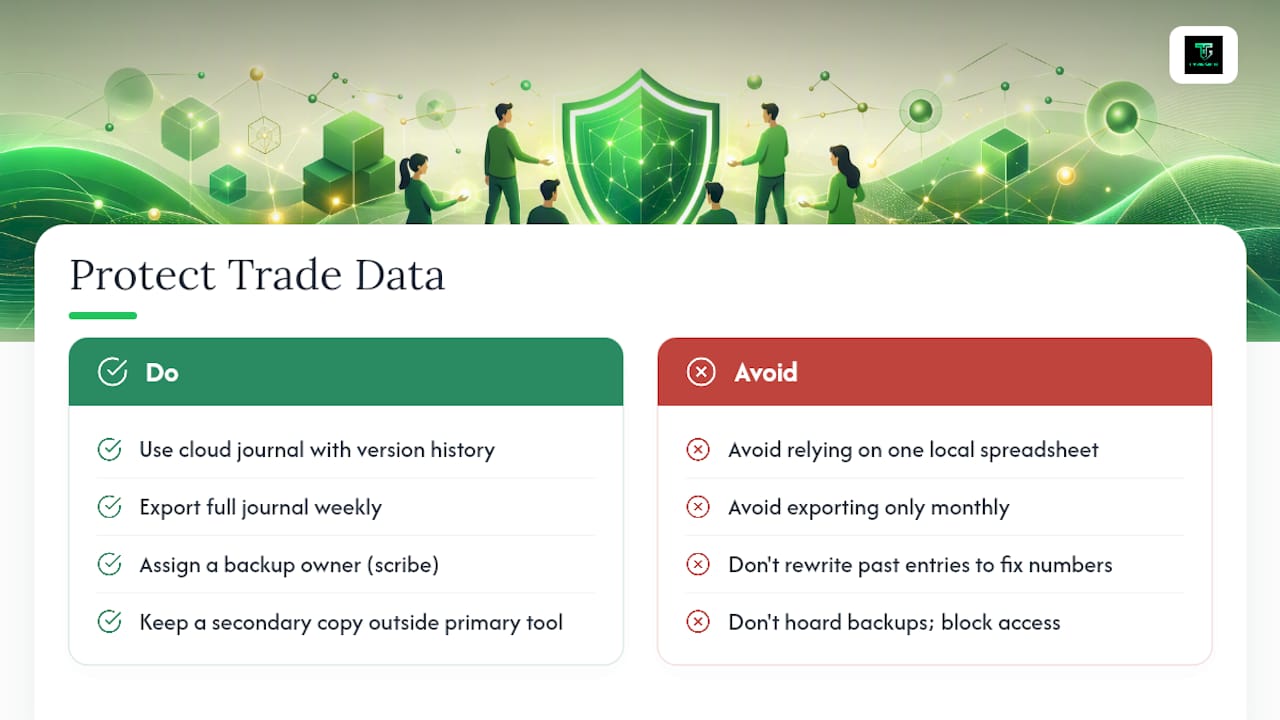 Protecting Your Trade Data With Version Control and Backups — overview diagram