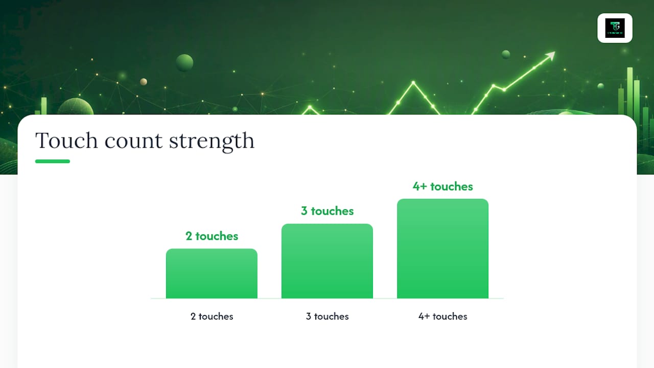Timeframes, Slope, and Touch Count for Reliability — overview diagram