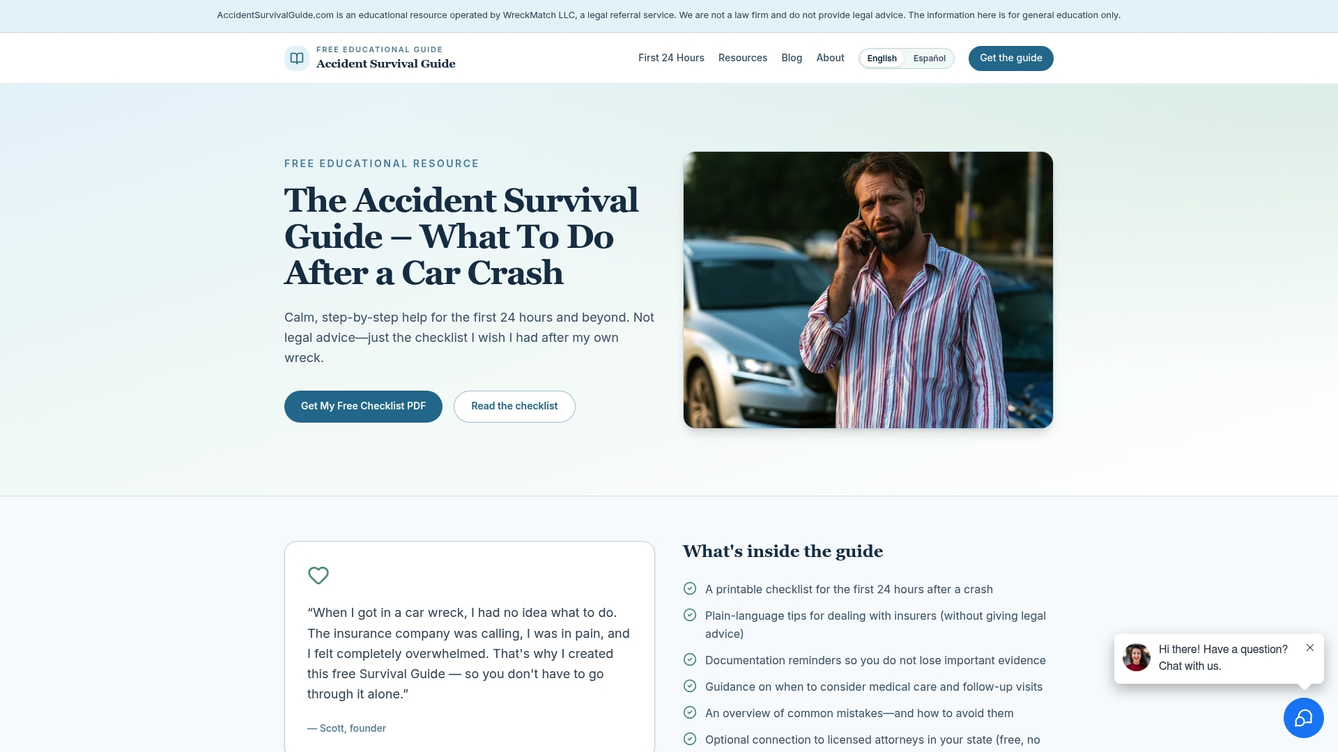 https://accidentsurvivalguide.com