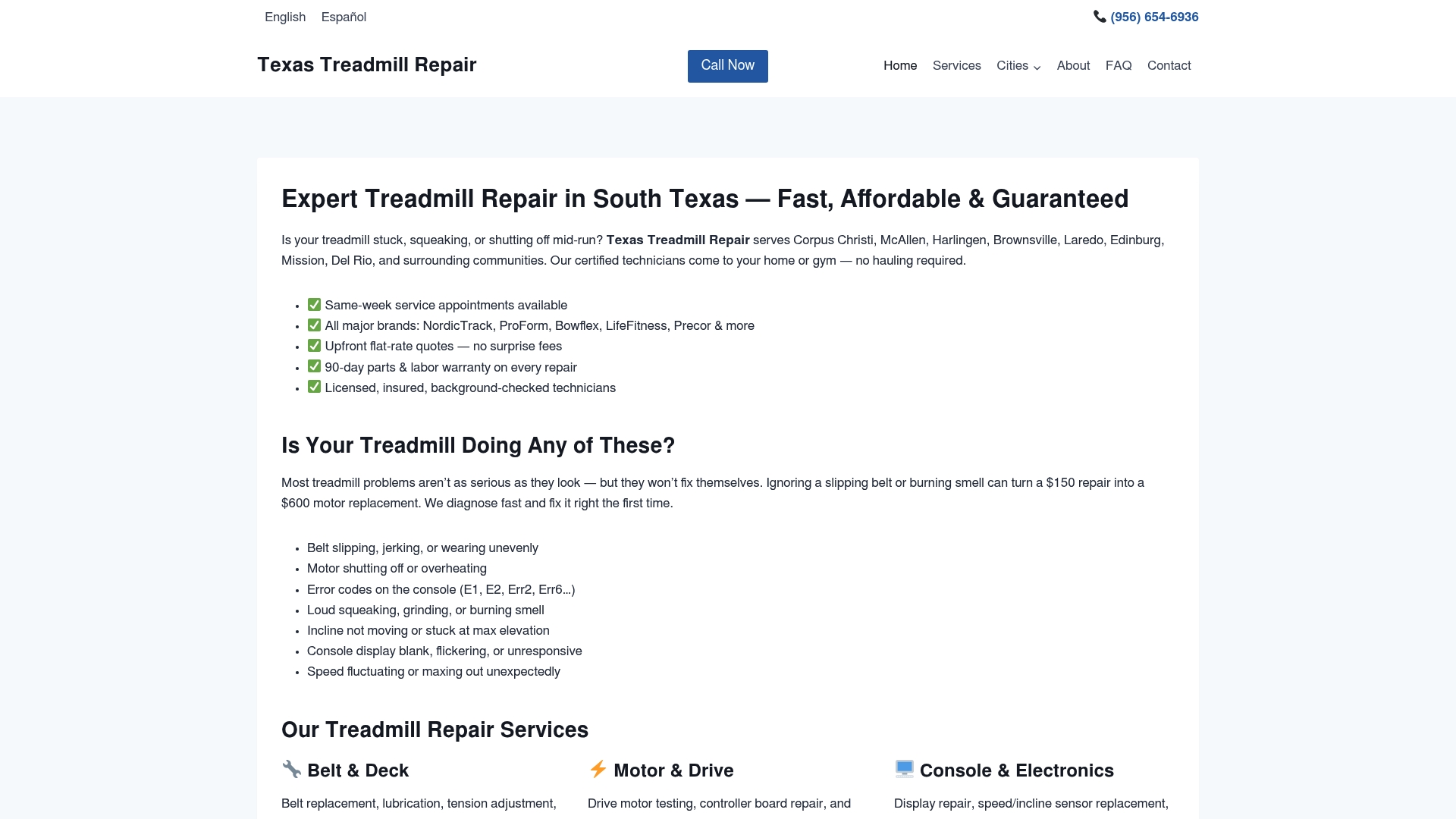 https://texastreadmillrepair.com