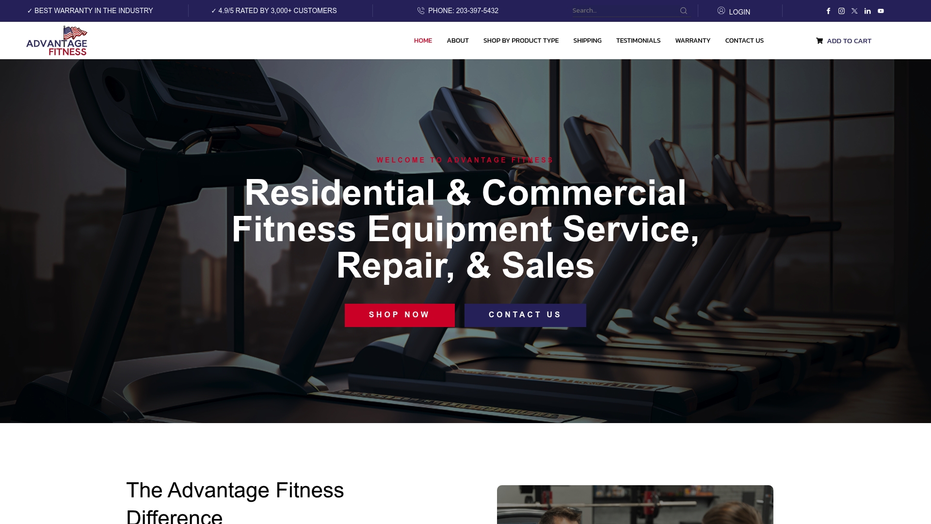 https://advantagefitnessequipmentrepair.com