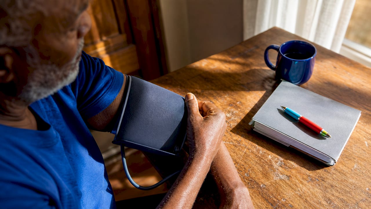 Hands using remote monitoring devices