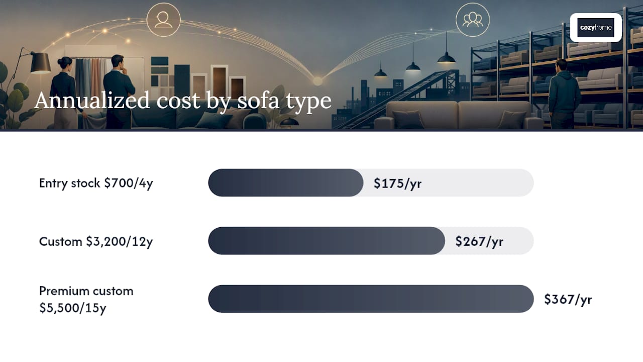 How do the costs actually compare over time? — overview diagram